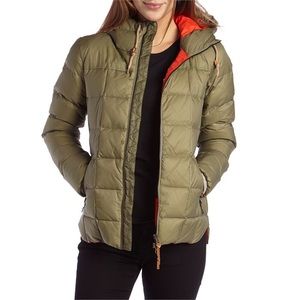 Holden super warm down puffer mid layer SM olive